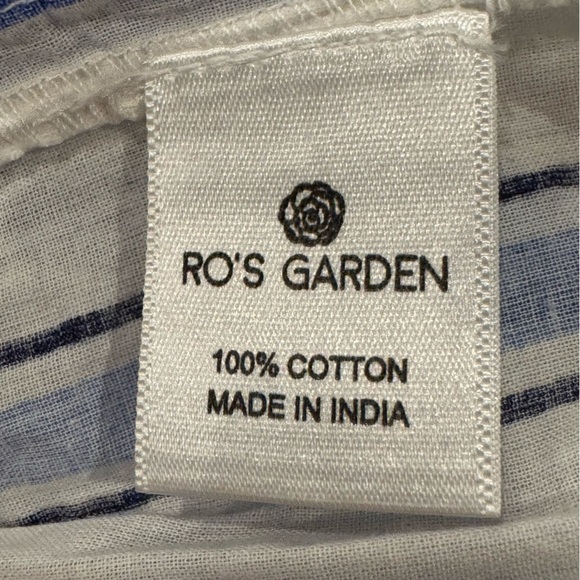 Tuckernuck Ro’s Garden sundress Sofia floral cotton dress Medium Provence blue - Picture 6 of 8